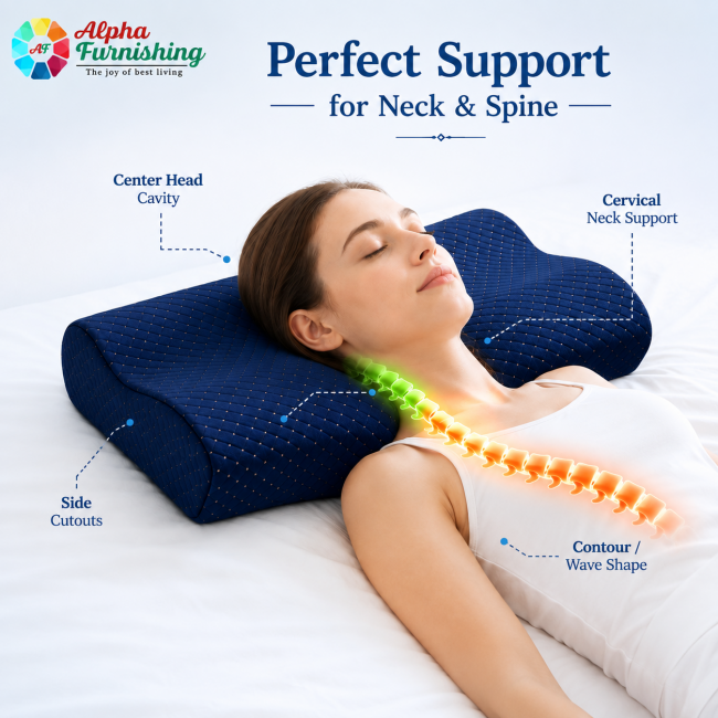 Sale Active Orthopedic Cervical Curve Memory Foam Pillow for Neck & Shoulder Support Sale Active Orthopedic Cervical Curve Memory Foam Pillow for Neck & Shoulder Support